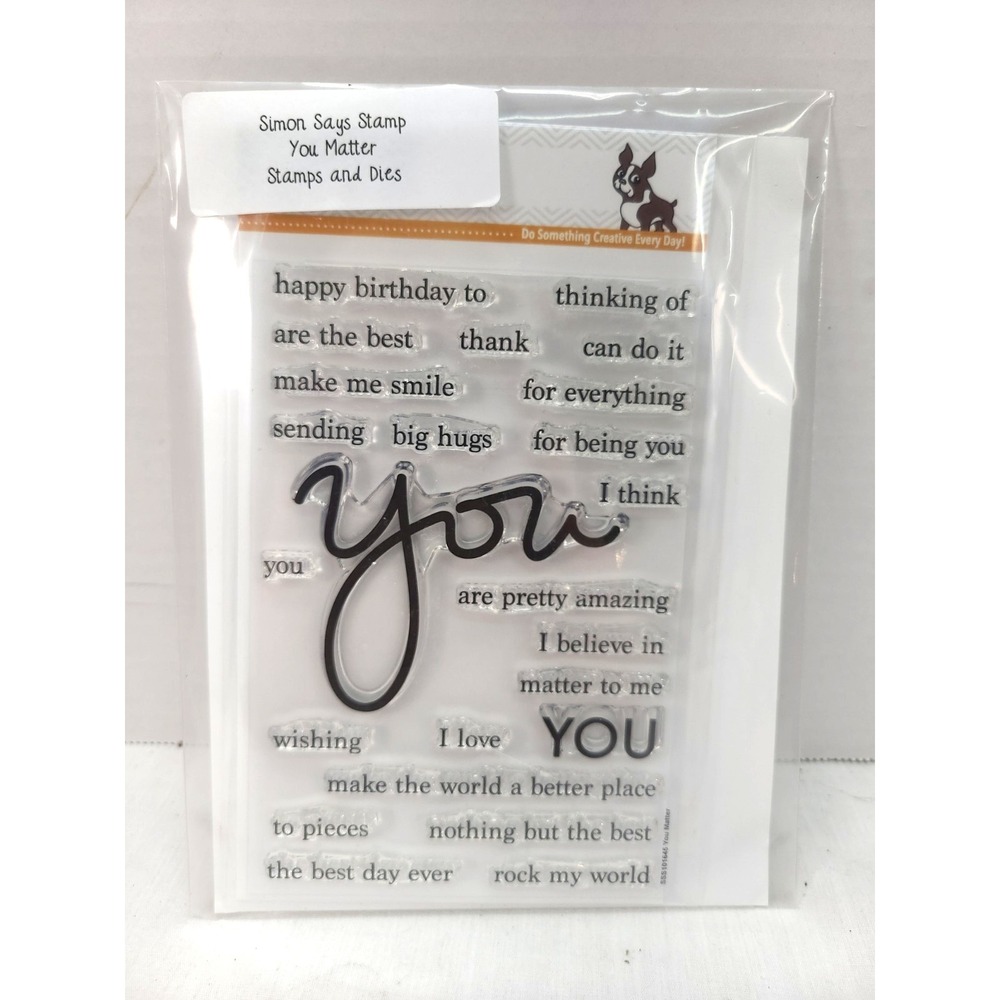Simon Says Clear‎ Stamps YOU MATTER SSS101645